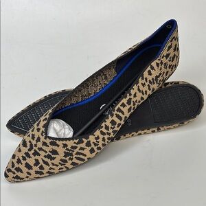 Rothy’s The Point cheetah print flat size 9.5